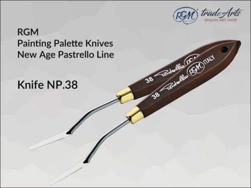 Painting Palette Knives RGM New Age Pastrello Line  mod. 38, szpachla malarska artystyczna RGM New Age Pastrello Line mod. 38, szpachla malarska RGM New Age Pastrello Line, szpachle artystyczne RGM, szpachla, szpachla RGM, Pastrello,