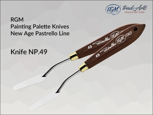 Painting Palette Knives RGM New Age Pastrello Line  mod. 49, szpachla malarska artystyczna RGM New Age Pastrello Line mod. 49, szpachla malarska RGM New Age Pastrello Line, szpachle artystyczne RGM, szpachla, szpachla RGM, Pastrello,
