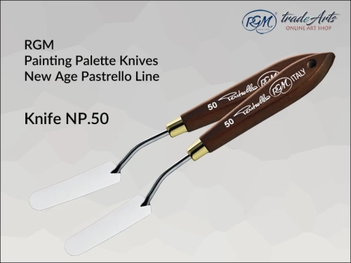 Painting Palette Knives RGM New Age Pastrello Line  mod. 50, szpachla malarska artystyczna RGM New Age Pastrello Line mod. 50, szpachla malarska RGM New Age Pastrello Line, szpachle artystyczne RGM, szpachla, szpachla RGM, Pastrello