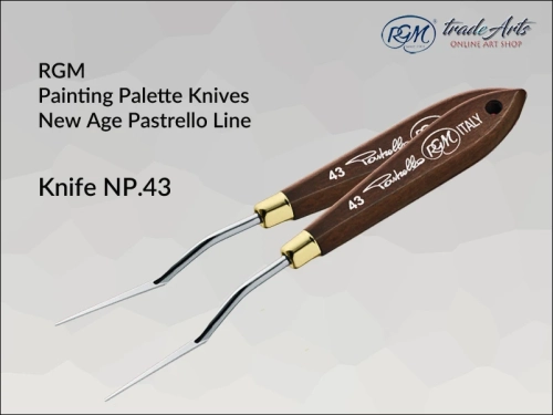 Painting Palette Knives RGM New Age Pastrello Line  mod. 43, szpachla malarska artystyczna RGM New Age Pastrello Line mod. 43, szpachla malarska RGM New Age Pastrello Line, szpachle artystyczne RGM, szpachla, szpachla RGM, Pastrello