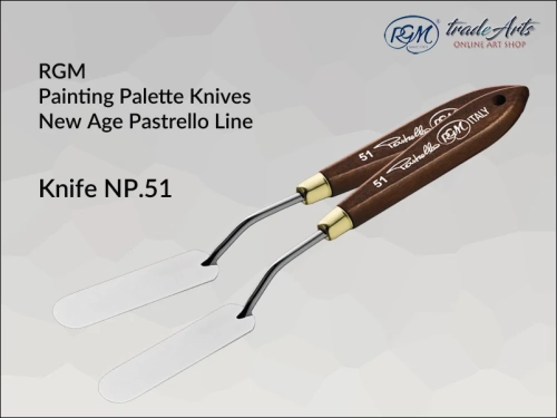 Painting Palette Knives RGM New Age Pastrello Line  mod. 51, szpachla malarska artystyczna RGM New Age Pastrello Line mod. 51, szpachla malarska RGM New Age Pastrello Line, szpachle artystyczne RGM, szpachla, szpachla RGM, Pastrello,