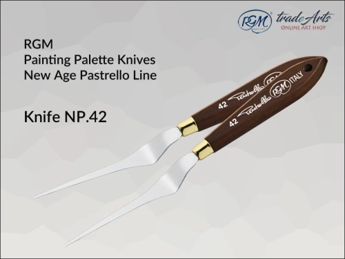 Painting Palette Knives RGM New Age Pastrello Line  mod. 42, szpachla malarska artystyczna RGM New Age Pastrello Line mod. 42, szpachla malarska RGM New Age Pastrello Line, szpachle artystyczne RGM, szpachla, szpachla RGM, Pastrello,
