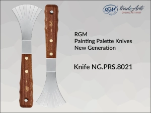 Szpachla malarska artystyczna z rękojeścią drewnianą RGM New Generation, mod. 8021