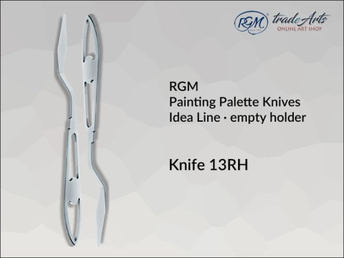 Painting Palette Knives RGM Idea Line INOX 13RH pusty uchwyt, szpachla malarska RGM Idea Line INOX 13RH pusty uchwyt,  szpachla malarska stalowa pusty uchwyt RGM Idea Line, szpachle RGM Idea Line pusty uchwyt, szpachle IN0X RGM,