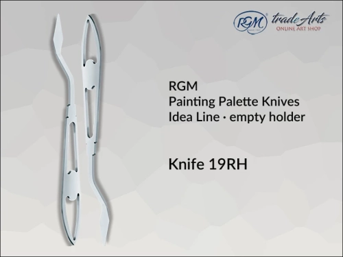 Painting Palette Knives RGM Idea Line INOX 19RH pusty uchwyt, szpachla malarska RGM Idea Line INOX 19RH pusty uchwyt,  szpachla malarska stalowa pusty uchwyt RGM Idea Line, szpachle RGM Idea Line pusty uchwyt, szpachle IN0X RGM,