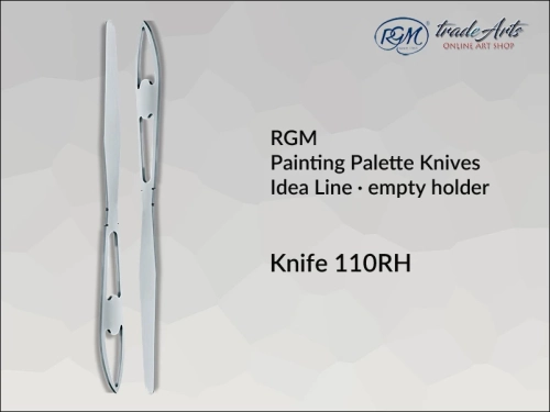 Painting Palette Knives RGM Idea Line INOX 110RH pusty uchwyt, szpachla malarska RGM Idea Line INOX 110RH pusty uchwyt,  szpachla malarska stalowa pusty uchwyt RGM Idea Line, szpachle RGM Idea Line pusty uchwyt, szpachle IN0X RGM,