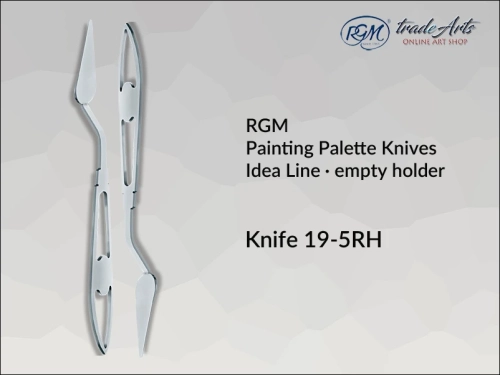 Painting Palette Knives RGM Idea Line INOX 19-5RH pusty uchwyt, szpachla malarska RGM Idea Line INOX 19-5RH pusty uchwyt,  szpachla malarska stalowa pusty uchwyt RGM Idea Line, szpachle RGM Idea Line pusty uchwyt, szpachle IN0X RGM,
