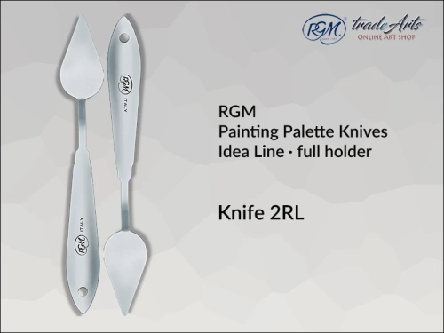 Painting Palette Knives RGM Idea Line INOX 2RL pełny uchwyt, szpachla malarska RGM Idea Line INOX 2RL pełny uchwyt,  szpachla malarska stalowa pełny uchwyt RGM Idea Line, szpachle RGM Idea Line pełny uchwyt, szpachle INOX RGM,