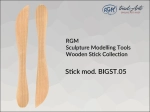Szpatułka z drewna do modelowania gliny RGM Wooden Modelling Sticks, mod. BIG ST 05