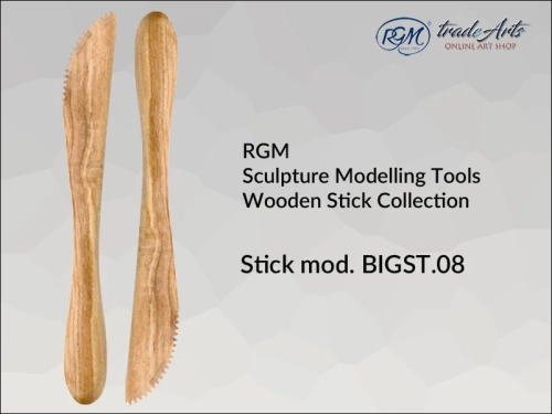 RGM Sculpture Wooden Modelling Sticks BIGST.08, szpatułka
drewniana do obróbki gliny RGM BIGST.08, RGM BIGST.08 szpatułka drewniana do obróbki gliny, szpatułka do gliny, szpatułka drewniana, narzędzia do gliny, rzeźba,