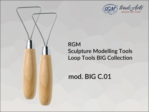 RGM Sculpture Loop Tools BIG C01, przyrząd pętelkowy do rzeźby RGM Loop Tools BIG C01, RGM Loop Tools przyrząd pętelkowy  do plastyki, przyrząd pętelkowy do gliny, glina, plastyka, rzeźba narzędzia do rzeźby,