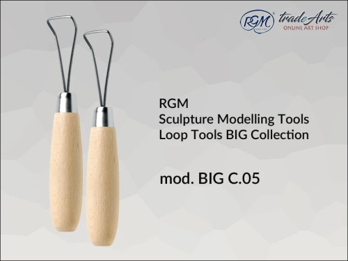 RGM Sculpture Loop Tools BIG C05, przyrząd pętelkowy do rzeźby RGM Loop Tools BIG C05, RGM Loop Tools przyrząd pętelkowy  do plastyki, przyrząd pętelkowy do gliny, glina, plastyka, rzeźba narzędzia do rzeźby,