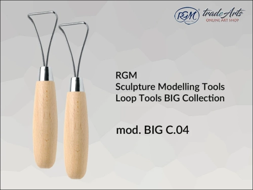 RGM Sculpture Loop Tools BIG C04, przyrząd pętelkowy do rzeźby RGM Loop Tools BIG C04, RGM Loop Tools przyrząd pętelkowy  do plastyki, przyrząd pętelkowy do gliny, glina, plastyka, rzeźba narzędzia do rzeźby,