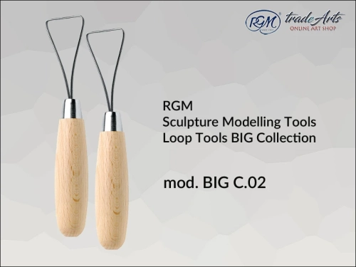 RGM Sculpture Loop Tools BIG C02, przyrząd pętelkowy do rzeźby RGM Loop Tools BIG C02, RGM Loop Tools przyrząd pętelkowy  do plastyki, przyrząd pętelkowy do gliny, glina, plastyka, rzeźba narzędzia do rzeźby,