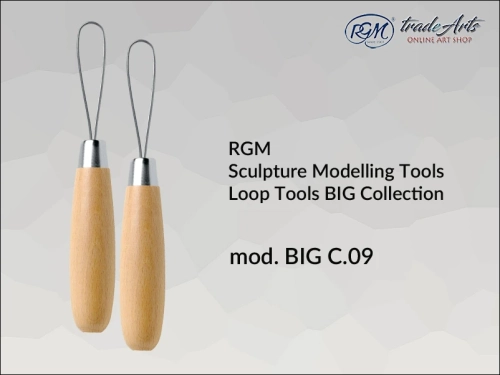 RGM Sculpture Loop Tools BIG C09, przyrząd pętelkowy do rzeźby RGM Loop Tools BIG C09, RGM Loop Tools przyrząd pętelkowy  do plastyki, przyrząd pętelkowy do gliny, glina, plastyka, rzeźba narzędzia do rzeźby,