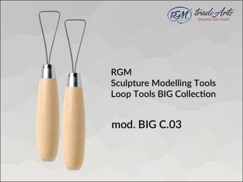 RGM Sculpture Loop Tools BIG C03, przyrząd pętelkowy do rzeźby RGM Loop Tools BIG C03, RGM Loop Tools przyrząd pętelkowy  do plastyki, przyrząd pętelkowy do gliny, glina, plastyka, rzeźba narzędzia do rzeźby,