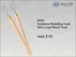 Przyrząd dwustronny do prac z gliną RGM Wire Loop Tools,  mod. E 03