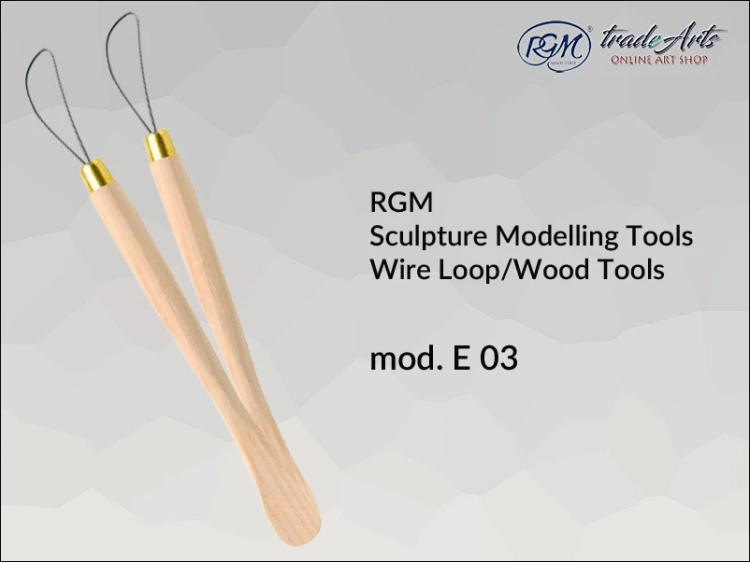 RGM Sculpture Wire Loop-Wood Tools E03, przyrząd dwustronny
do prac z gliną RGM E03, RGM WireLoop-Wood Tools przyrząd dwustronny do rzeźby, rzeźba, plastyka, narzędzia do rzeźbienia,
glina, glina rzeźbiarska, glinka polimerowa,