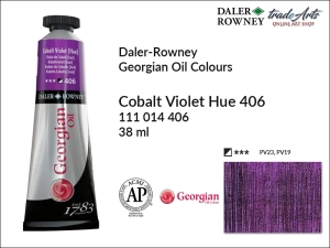 Farba olejna Georgian Oil Colour Daler-Rowney, kolor: Cobalt Violet Hue 406, tuba 38 ml
