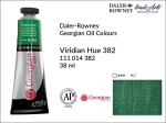 Farba olejna Georgian Oil Colour Daler-Rowney, kolor: Viridian Hue 382, tuba 38 ml 