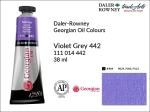 Farba olejna Georgian Oil Colour Daler-Rowney, kolor: Violet Grey 442, tuba 38 ml 