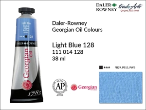 Farba olejna Georgian Oil Colour Daler-Rowney, kolor: Light Blue 128, tuba 38 ml 