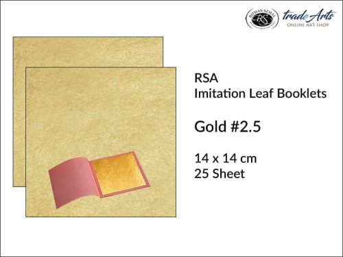 Imitacja złota w płatkach 2.5 14x14 cm RSA, RSA imitacja złota w płatkach  2.5 14x14 cm, złocenia, miedź, szlagmetale, imitacja metali w płatkach, zdobienie, mikstion, tradearts,