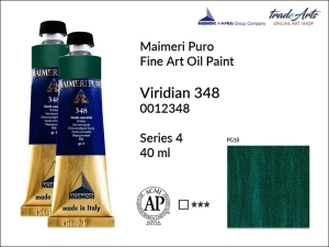 Farba olejna Maimeri Puro Oil Paint, kolor: Viridian 348, tuba 40 ml