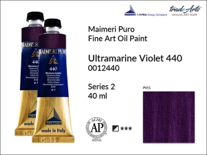 Farba olejna Maimeri Puro Oil Paint, kolor: Ultramarine Violet 440, tuba 40 ml