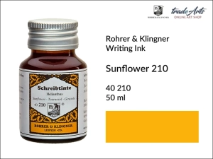 Atrament artystyczny Rohrer & Klingner Writing Ink, kolor: Sunflower 210, but. 50 ml