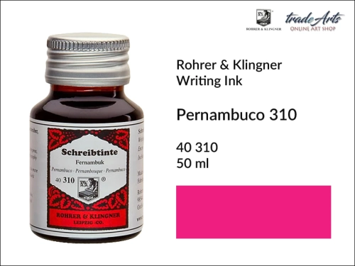 Rohrer &amp; Klingner Writing Ink Pernambuco 310 but. 50 ml, Rohrer &amp; Klingner atrament artystyczny Pernambuco 310 but 50 ml, atrament artystyczny Pernambuco 310 Rohrer &amp; Klingner, atrament do piór, atramenty, pisanie, kaligrafia, pióro,