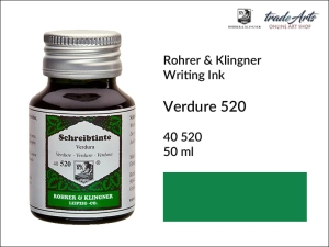 Atrament artystyczny Rohrer & Klingner Writing Ink, kolor: Verdure 520, but. 50 ml