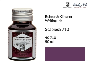 Atrament artystyczny Rohrer & Klingner Writing Ink, kolor: Scabiosa 710, but. 50 ml