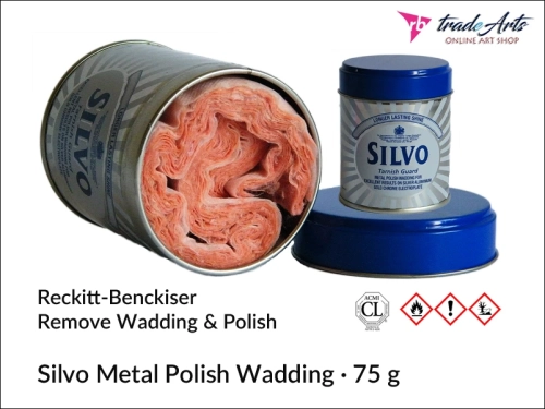 Silvo Tarnish Guard Remove &amp; Metal Polish  Wadding, Silvo Tarnish Guard konserwacja i polerowanie metali szlachetnych, duraglit Silvo, Silvo, konserwacja metali, polerowanie metali, Silvo, ochrona metali szlachetnych,