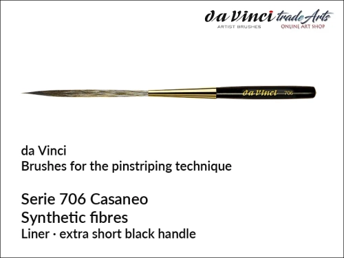 Da Vinci Brushes for Pinstriping series 706, pędzel do pinstripingu imitacja wiewiórki Da Vinci 706, pędzel do prążkowania da Vinci 706, pędzel liner da Vinci 706,