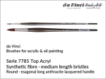 Pędzel do farb akrylowych okrągły da Vinci TOP ACRYL Synthetic Fibre,  seria 7785, rozmiar 1 