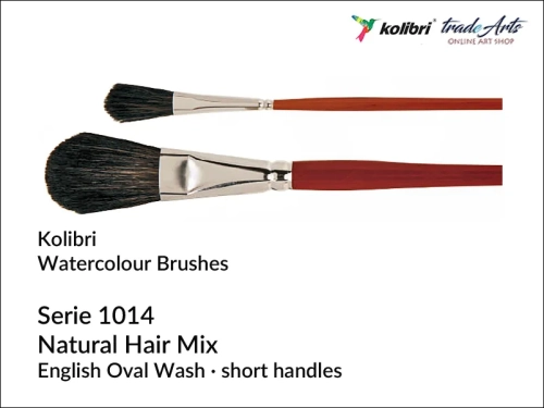 Kolibri  Watercolour English Oval Wash Serie 1014,  pędzel akwarelowy owalny włosie naturalne  Kolibri seria 1014,  Kolibri pędzel akwarelowy Oval Wash 1014 włosie naturalne, pędzle Kolibri, pędzle akwarelowe, pędzle,