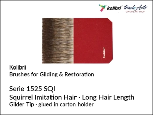 Pędzel pozłotniczy płaski, imitacja wiewiórki Kolibri Gilder Tip, seria 1525 SQI/4"