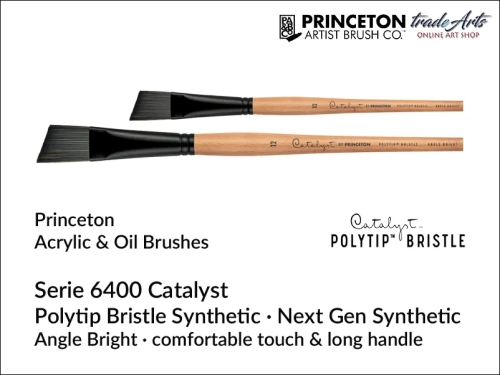 Pędzle do farb olejnych Princeton Catalyst Polytip, pędzle do farb olejnych szczecina syntetyczna Catalyst Polytip, Princeton pędzle płaskie do farb olejnych Catalyst Polytip, Princeton Catalyst Polityp pędzle okrągłe do farb akrylowych i olejnych,