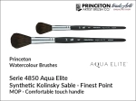 Pędzel akwarelowy okrągły Princeton Aqua Elite 4850 Synthetic Kolinsky Sable MOP, rozmiar: 0,75"