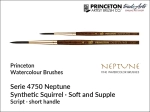 Pędzel akwarelowy okrągły Princeton Neptune 4750 Synthetic Squirrel  Script Liner, rozmiar: 1