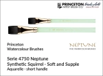 Pędzel akwarelowy płaski Princeton Neptune 4750 Aquarelle  Synthetic Squirrel, rozmiar:  1/4"