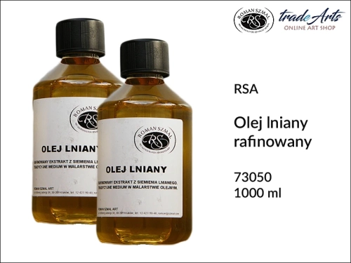 olej lniany rafinowany RSA, olej lniany rafinowany do farb olejnych, olej lniany jakość podstawowa, olej z siemienia lnianego, RSA olej lniany naturalny rafinowany,