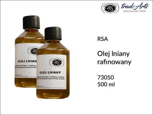 olej lniany rafinowany RSA, olej lniany rafinowany do farb olejnych, olej lniany jakość podstawowa, olej z siemienia lnianego, RSA olej lniany naturalny rafinowany,