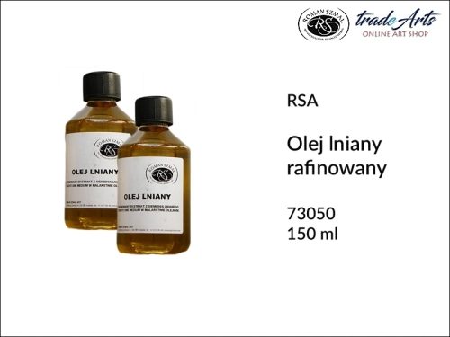 olej lniany rafinowany RSA, olej lniany rafinowany do farb olejnych, olej lniany jakość podstawowa, olej z siemienia lnianego, RSA olej lniany naturalny rafinowany,