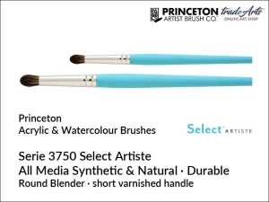 Pędzel uniwersalny okrągły Princeton Select Artiste 3750 Round Blender  Select Natural Hair, rozmiar 6