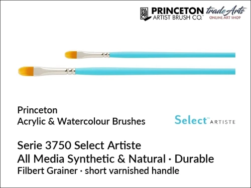 Princeton Select Artiste 3750 - Filbert Grainer Flat,  pędzel płaski Filbert Grainer 3/8" Princeton  3750 Select Artiste, pędzle płaskie Filbert Grainer, pędzel Filbert Grainer 3/8" Princeton Select Artiste, pędzle płaskie,  Princeton Brushes,