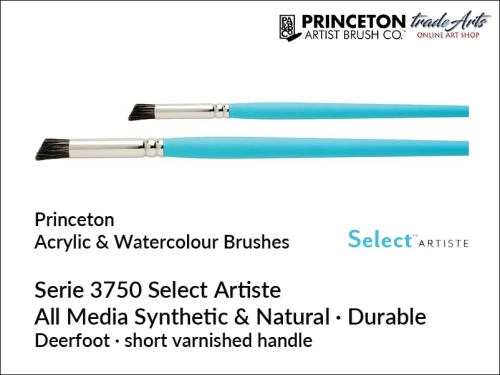 Princeton Select Artiste 3750 - Deerfoot Stippler, pędzel płaski Deerfoot 1/4" Princeton  3750 Select Artiste, pędzle płaskie Deerfoot Stippler, pędzel Deerfoot Stippler 1/4" Princeton Select Artiste, pędzle płaskie,  Princeton Brushes,