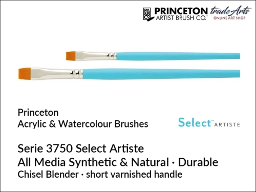 Princeton Select Artiste 3750 - Chisel Blender Brushes, pędzel płaski 4 Chisel Blender Princeton  3750 Select Artiste, pędzle płaskie, pędzel płaski Chisel Blender 4 Princeton Select Artiste, pędzle płaskie, pędzle Chgisel Blender, Princeton Brushes,