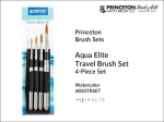 Zestaw pędzli akwarelowych Princeton Aqua Elite 4850TRSET Travel Set, kpl. 4 szt.
